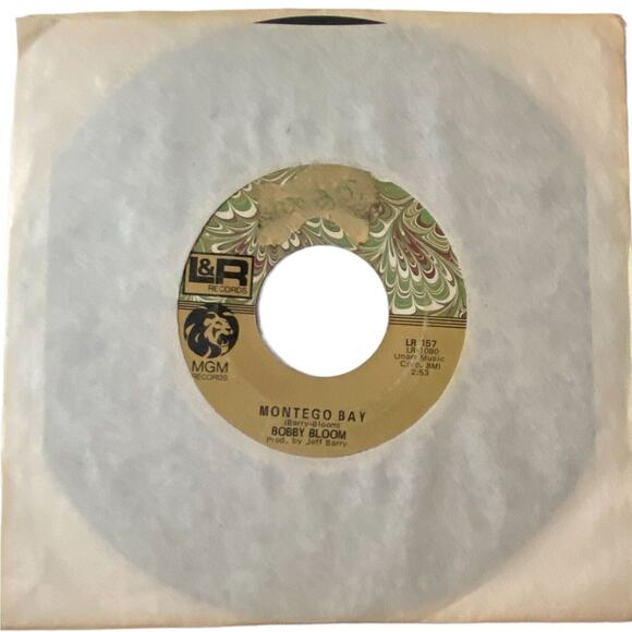 Bobby Bloom Montego Bay/Try A Little Harder 7" Vinyl 1970 L&R Records Reggae - Picture 3 of 8